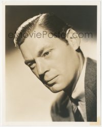 4t1549 JOHNNY WEISSMULLER deluxe 8x10 still 1930s head & shoulders MGM portrait wearing suit & tie!