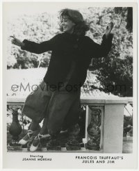 4t1552 JULES & JIM 8x10 still 1962 Francois Truffaut's Jules et Jim, happy laughing Jeanne Moreau!