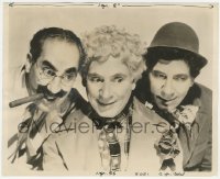 4t1586 MARX BROTHERS 8x10 still 1940s wonderful close portrait of Groucho, Chico & Harpo!