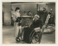 4t1594 MYSTERY OF THE WAX MUSEUM 8x10 still 1933 Fay Wray & Lionel Atwill in wheelchair by Welbourne!