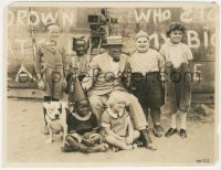 4t1607 OUR GANG/HAL ROACH 7.25x10 still 1920s Joe Cobb, Farina, Pete the Pup & others by camera!