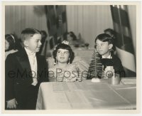 4t1606 OUR GANG FOLLIES OF 1938 8x10 still 1937 Alfalfa, Spanky & Darla in fancy kids restaurant!