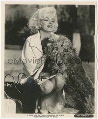 4t1643 SOMETHING'S GOT TO GIVE 8x9.75 still 1962 Marilyn Monroe's last unfinished movie, with dog!