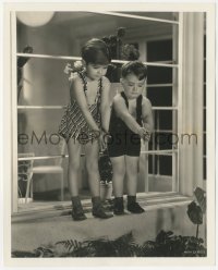 4t1647 SPANKY MCFARLAND/SCOTTY BECKETT 8x10 still 1930s the Our Gang kids ready to dive by Stax!