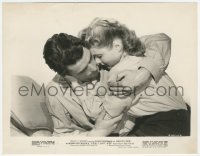 4t1650 SPELLBOUND 8x10.25 still 1945 great c/u of psychiatrist Ingrid Bergman hugging Gregory Peck!