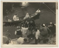 4t1689 WHITE WOMAN candid 8.25x10 still 1933 crew filming Carole Lombard & Kent Taylor in canoe!