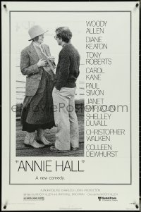 4t0968 ANNIE HALL revised 1sh 1977 full-length Woody Allen & Diane Keaton, a new comedy!