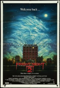 4t0420 FRIGHT NIGHT 2 Aust 1sh 1989 the suckers are back, wild horror artwork!