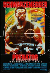 4t0430 PREDATOR Aust 1sh 1987 Arnold Schwarzenegger sci-fi, like nothing on Earth!