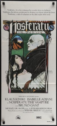 4t0502 NOSFERATU THE VAMPYRE Aust daybill 1979 Kinski, Werner Herzog, classic Palladini vampire art!