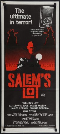 4t0514 SALEM'S LOT Aust daybill 1980 directed by Tobe Hooper & based on Stephen King novel!