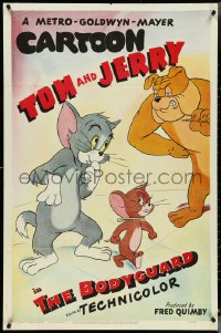 4t1000 BODYGUARD 1sh R1951 Hanna-Barbera, cartoon art of Tom & Jerry with Spike the dog, ultra rare!