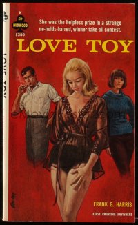 4t1389 LOVE TOY paperback book 1964 Paul Rader art, she was the helpless prize in a strange contest!