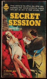 4t1397 SECRET SESSION second printing paperback book 1965 exposing sexual problems, Paul Rader art!