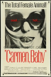 4t1010 CARMEN, BABY 1sh 1968 Radley Metzger, the total female animal, cool hot sunglasses image!