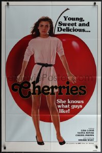 4t1013 CHERRIES 1sh 1970s young, sweet and delicious, she knows what guys like, rare!