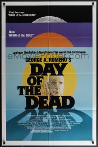 4t1024 DAY OF THE DEAD 1sh 1985 George Romero's Night of the Living Dead zombie horror sequel!