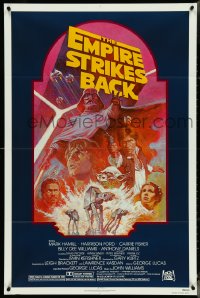 4t1043 EMPIRE STRIKES BACK NSS style 1sh R1982 George Lucas sci-fi classic, cool artwork by Tom Jung!