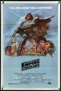 4t1042 EMPIRE STRIKES BACK style B NSS style 1sh 1980 George Lucas classic, art by Tom Jung!