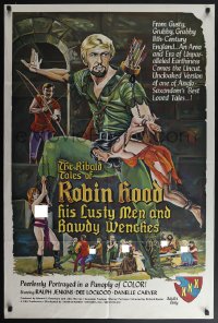 4t1046 EROTIC ADVENTURES OF ROBIN HOOD 1sh 1969 Uschi Digard, art of lusty men & bawdy wenches!