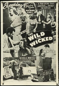 4t1058 FLESH MERCHANT 1sh 1956 wayward girls bought, sold, and traded, The Wild & Wicked!