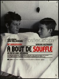 4t0166 A BOUT DE SOUFFLE French 1p R2010 Jean-Luc Godard classic, Jean Seberg, Jean-Paul Belmondo