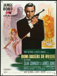 4t0178 FROM RUSSIA WITH LOVE French 1p R1970s different Grinsson art of Sean Connery as James Bond!