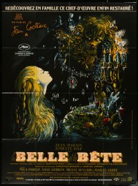 4t0181 LA BELLE ET LA BETE French 1p R2013 from Jean Cocteau's classic fairy tale, cool Malcles art!