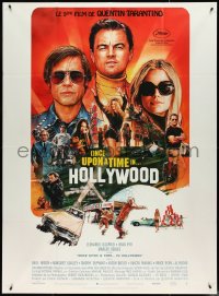 4t0184 ONCE UPON A TIME IN HOLLYWOOD French 1p 2019 Pitt, DiCaprio and Robbie by Chorney, Tarantino!