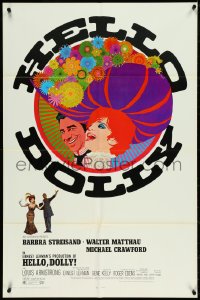 4t1099 HELLO DOLLY 1sh 1969 Barbra Streisand & Walter Matthau by Richard Amsel, Roadshow!