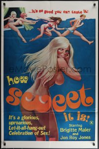 4t1113 HOW SWEET IT IS 1sh 1978 wonderful sexy art, it's so good you can taste it, very rare!