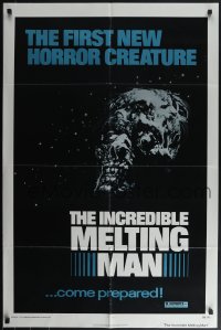 4t1119 INCREDIBLE MELTING MAN 1sh 1977 AIP gruesome image of the first new horror creature!