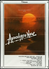 4t0119 APOCALYPSE NOW Italian 1p 1979 Francis Ford Coppola, classic Bob Peak Vietnam War art!