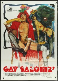 4t0137 GAY SALOME Italian 1p 1980 great Piero Ermanno Iaia art of drag queens!