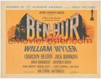 4t0543 BEN-HUR TC 1960 Charlton Heston, William Wyler classic epic, winner of 11 Academy Awards!