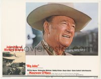 4t0599 BIG JAKE LC #1 1971 best super close portrait of big John Wayne wearing cowboy hat!