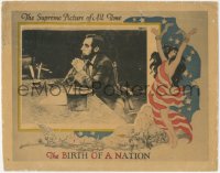 4t0602 BIRTH OF A NATION LC R1921 D.W. Griffith, Abraham Lincoln c/u, topless woman art, very rare!