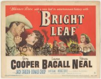 4t0544 BRIGHT LEAF TC 1950 Gary Cooper & sexy Lauren Bacall, directed by Michael Curtiz!