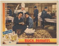 4t0604 BUCK PRIVATES LC 1941 Bud Abbott & Lou Costello peeling onions by chef Shemp Howard, rare!