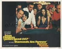 4t0629 DIAMONDS ARE FOREVER LC #5 1971 Sean Connery as James Bond & sexy Lana Wood at craps table!