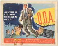 4t0548 D.O.A. TC 1950 Edmond O'Brien had 48 hours to avenge his own murder, classic noir, very rare!