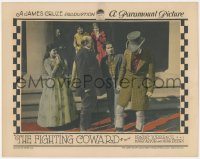 4t0641 FIGHTING COWARD LC 1924 young 18 year old Mary Astor looks scared at three men, ultra rare!