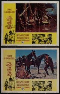 4t0925 GOOD, THE BAD & THE UGLY 2 LCs 1968 Clint Eastwood, Van Cleef, Eli Wallach, Leone classic!