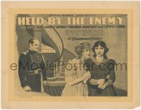 4t0555 HELD BY THE ENEMY TC 1920 Union soldier Jack Holt, Agnes Ayres, Wanda Hawley, ultra rare!