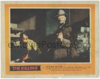 4t0684 KILLING LC #7 1956 great close up of masked gunman in shadows, Stanley Kubrick classic!