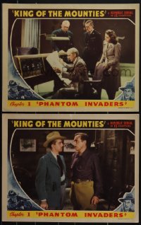 4t0930 KING OF THE MOUNTIES 2 chapter 1 LCs 1942 Canadian Mounty Rocky Lane, Phantom Invaders!