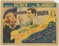 4t0559 LADY IS WILLING TC 1942 Marlene Dietrich pretends to marry Fred MacMurray for a baby!