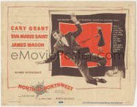 4t0563 NORTH BY NORTHWEST TC 1959 Cary Grant, Eva Marie Saint, Alfred Hitchcock suspense classic!