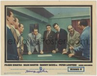 4t0722 OCEAN'S 11 signed LC #3 1960 by Henry Silva, Rat Pack & others planning heist by pool table!