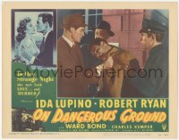 4t0723 ON DANGEROUS GROUND LC #2 1951 Robert Ryan & cops beating suspect before Miranda warnings!